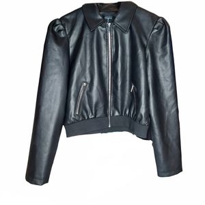 Tahari Faux Leather Jacket